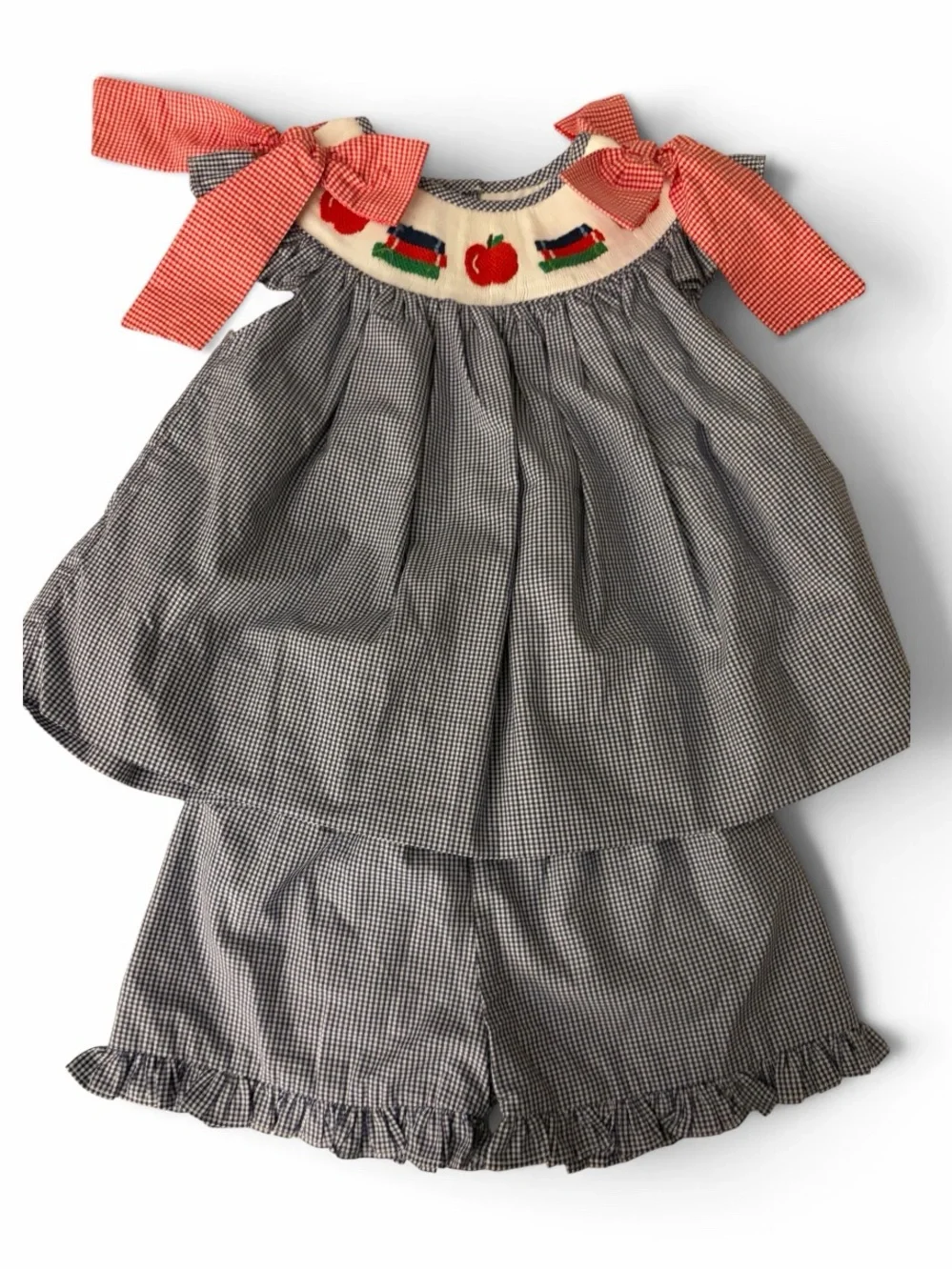 Cecil And Lou Smocked Back To School Set NWT SZ5